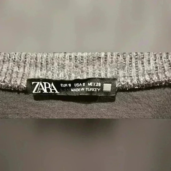Zara Cropped Knit Sweater Small T!88 5.5 - Picture 4 of 5